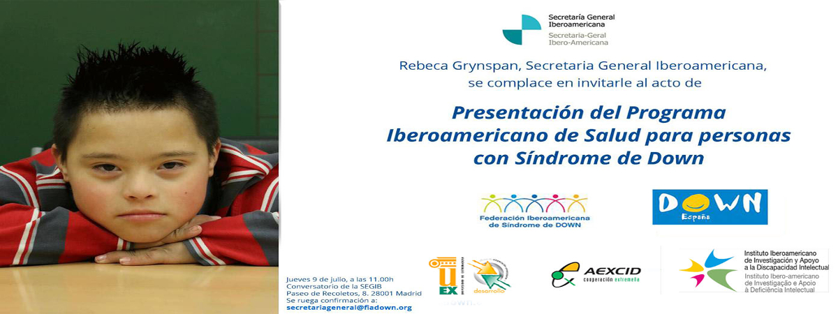 Presentación del Programa Iberoamericano de Salud para Personas con Síndrome de Down