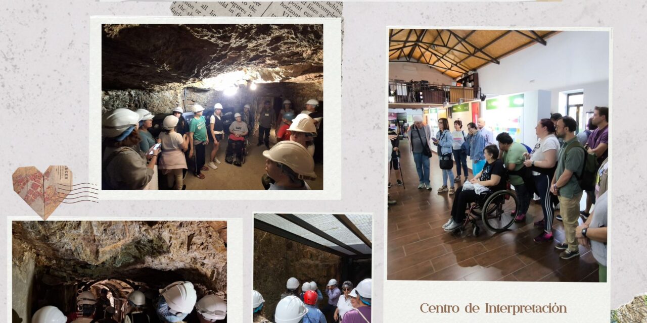 LA CARAVANA DEL OCIO INCLUSIVO HACE SU SEGUNDA PARADA EN LOGROSÁN, EN LA EMBLEMÁTICA MINA COSTANAZA