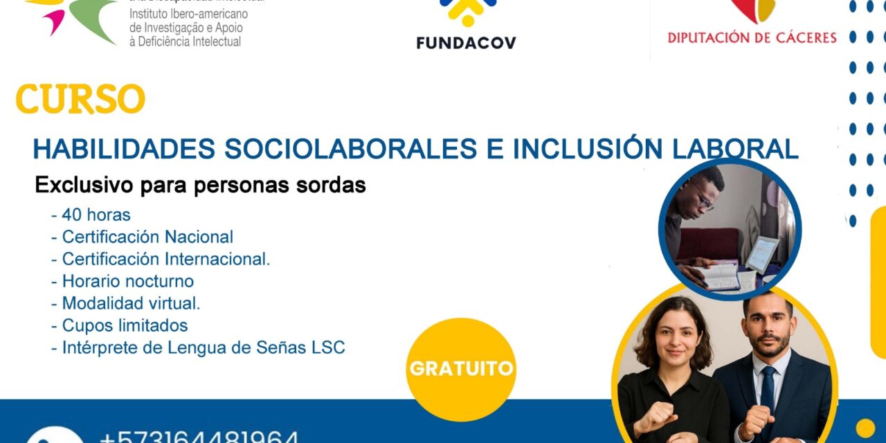 INIBEDI Y DIPUTACION DE CACERES IMPULSAN LA INCLUSIÓN LABORAL DE 60 PERSONAS CON DISCAPACIDAD EN COLOMBIA